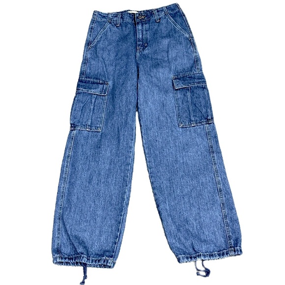 Levi's Denim - 👖🛹 LEVI’S 94 Baggy Utility Cargo Jeans | Women’s 25 | Vintage 90s SilverTab